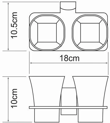 Стакан WasserKraft Exter K-5228D