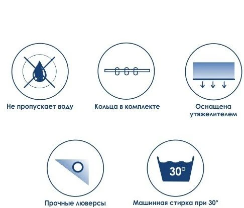 Штора для ванной WasserKraft Isen SC-40101