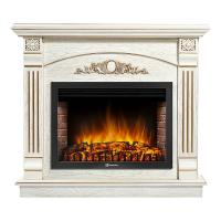 Портал Firelight Barocco 30 шпон белый дуб с Золотой патиной