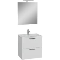 Комплект мебели для ванной Vitra Mia 60 75021 подвесной Белый глянцевый