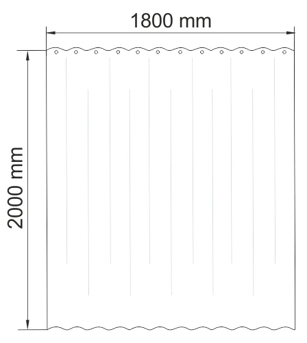 Штора для ванной WasserKraft Ammer SC-70101