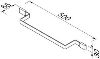 Полотенцедержатель Geesa Aim 918407-02-50 хром