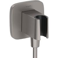 Шланговое подключение Hansgrohe FixFit Q 26887340 Шлифованный черный хром