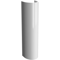 Пьедестал для раковины VitrA D-Light Zentrum, фарфор, овальный, белый