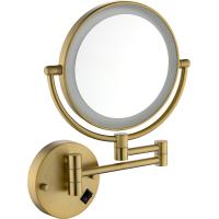 Косметическое зеркало Timo Saona 13376/17 с увеличением с подсветкой Золотой