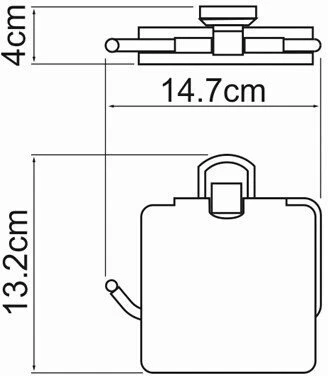 Держатель туалетной бумаги WasserKraft Oder K-3025