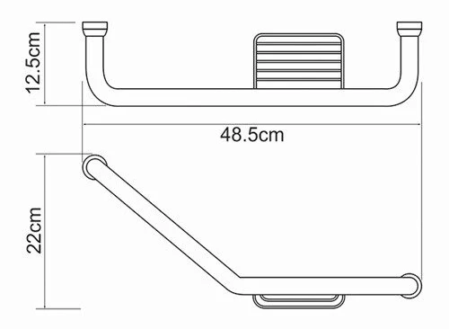 Поручень для ванны WasserKraft K-1077Right