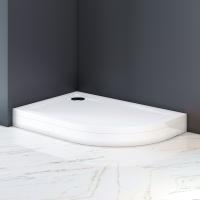 W83T-302L120W Like 120  Поддон для душ. ограждения, левосторонний, 120x80, белый акрил