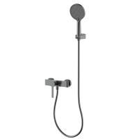 AQM6413GM Asti Смеситель для душа однорычажный, с душевым набором, 3 режима, Серый
