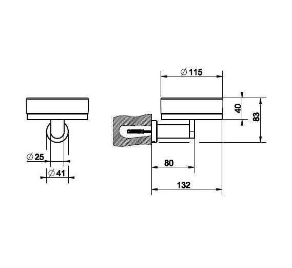 Мыльница для ванной Gessi Accessories 38803-031 хром