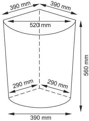 Плетеная корзина для белья с крышкой WasserKraft Vils WB-560-L