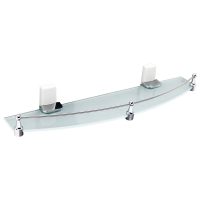 Полка для ванной Wasserkraft Leine K-5044WHITE с бортиком