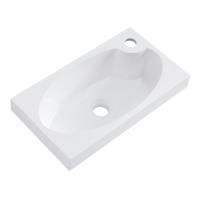 Раковина BelBagno "BB-460", искусственный мрамор, прямоугольная, 46х26 см
