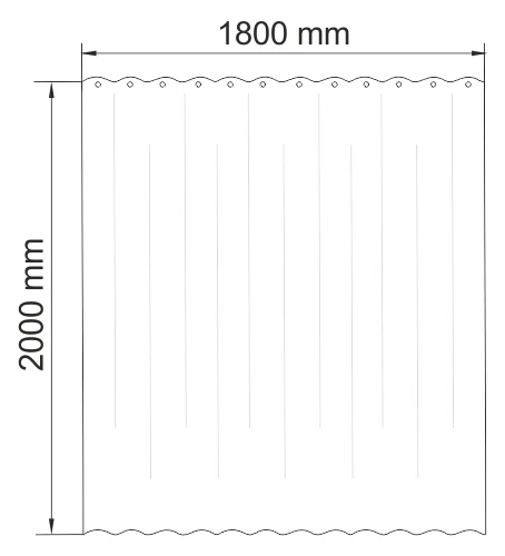 Штора для ванной WasserKraft Glan SC-51101