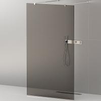 Душевая перегородка Cezares Liberta 80 LIBERTA-L-2-80-GR-Cr профиль Хром стекло серое