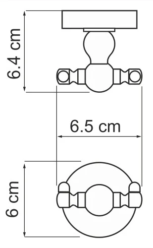 Крючок двойной WasserKraft Aland K-8523D