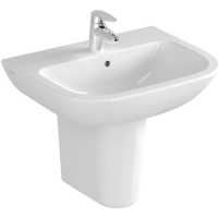 Раковина Vitra S205503B003-0001, фарфоровая, подвесная, овальная, белая