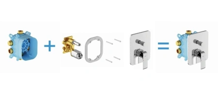 Скрытая часть для смесителя Ravak R-box Vari RB 072.50 X070139