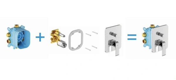 Скрытая часть для смесителя Ravak R-box Vari RB 072.50 X070139
