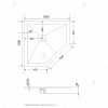 Душевой поддон из искусственного камня RGW Stone Tray ST/T-Co 90x90 16155099-10 Бетон Цемент