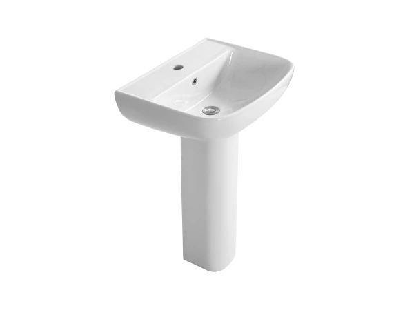 Пьедестал Aquatek AQ5432-00, санфарфор, напольный, белый, овальный, 17х18х70 см
