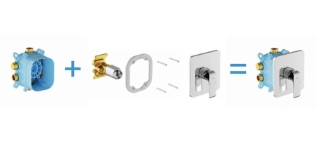 Скрытая часть для смесителя Ravak R-box Vari RB 072.50 X070139