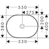 Раковина 55x40 см Hansgrohe Xuniva U 60166450