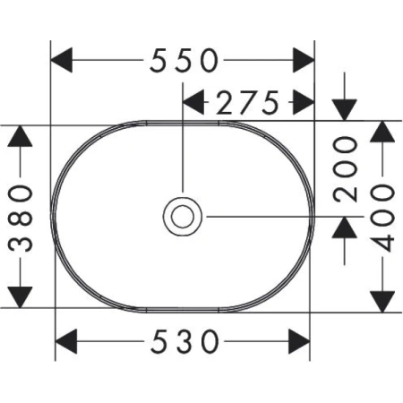 Раковина 55x40 см Hansgrohe Xuniva U 60166450