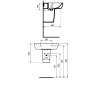 Полупьедестал для раковины Ideal Standard Tempo T423001