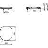 Унитаз Ideal Standard Connect W941102 подвесной с сиденьем Микролифт