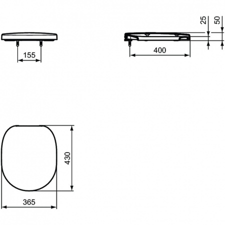 Унитаз Ideal Standard Connect W941102 подвесной с сиденьем Микролифт