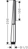 Ручной душ Hansgrohe Rainfinity 26867990 Золото Черный