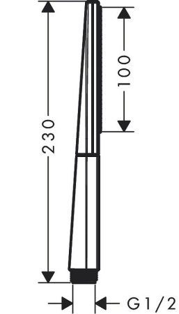 Ручной душ Hansgrohe Rainfinity 26867990 Золото Черный