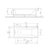 W72A-180-080W-A2 Ванна акриловая Spirit 180x80