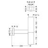 Сифон для раковины Hansgrohe Flowstar 52100820 Шлифованный никель