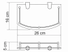Полка WasserKraft K-588 стеклянная