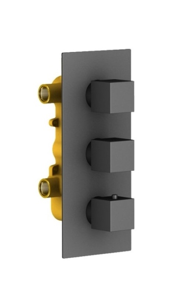 Душевая система Timo Tetra-Thermo SX-0199/03SM с термостатом Черный