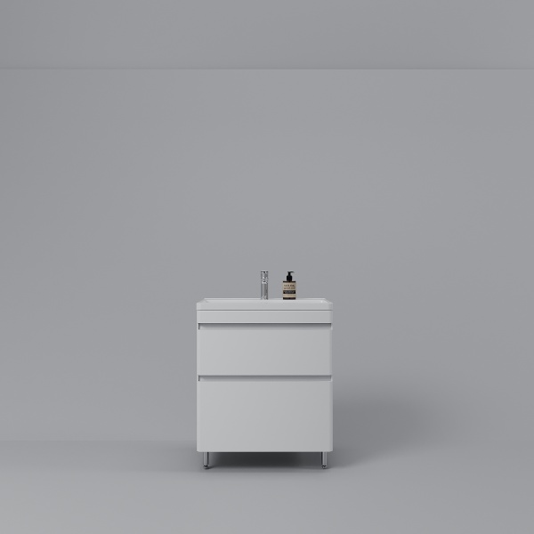 Тумба без раковины напольная "Атлантика 70", Люкс антискрейч, PLUS с раковиной