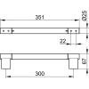 Поручень 35,1 см KEUCO Plan 14907010000
