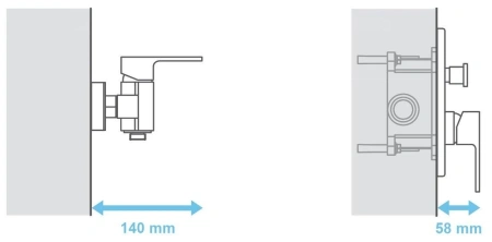 Скрытая часть для смесителя Ravak R-box RB 070.50 X070052