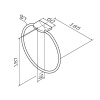 A50A34422 Inspire V2.0, Кольцо для полотенец, черный, шт