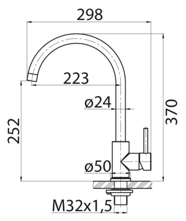 Смеситель для кухни BelBagno BB-LAM03-2-IN-NERO