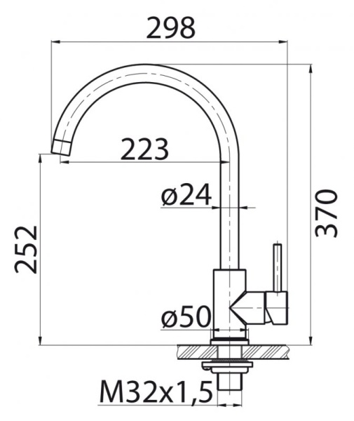 Смеситель для кухни BelBagno BB-LAM03-2-IN-NERO