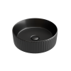 CN6057MB Умывальник чаша накладная круглая (цвет Чёрный Матовый) Element 360*360*115мм