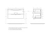База под раковину подвесная BelBagno MARINO-900-2C-SO-BO-P, без раковины