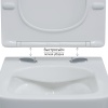 Унитаз BERGES подвесной FLOE S Rimless 51 см, сиденье дюропласт Floe S Slim SO, микролифт, быстросъём
