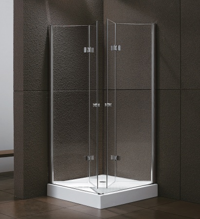 Душевой уголок Cezares Elena 100x100 ELENA-W-AS-2-100-C-Cr профиль Хром стекло прозрачное