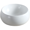 Раковина BelBagno BB1065, накладной монтаж, белая, круглая, фаянсовая, 40 см x 30 см