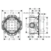 Скрытая часть смесителя Hansgrohe iBox Universal 01800180