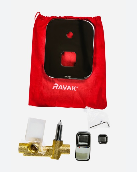 Смеситель скрытого монтажа Ravak 10° TD 061.00 с переключателем X070068